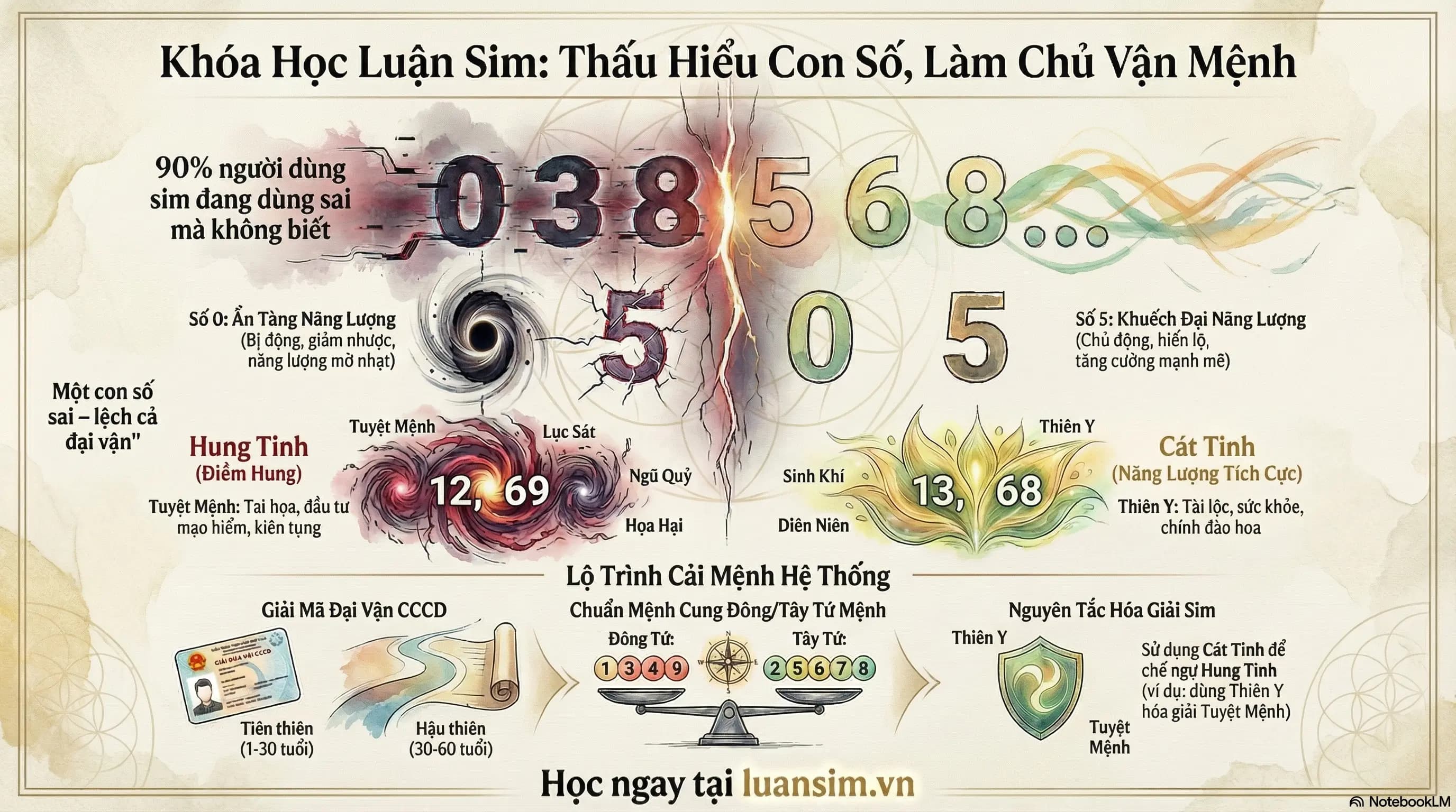 KHÓA HỌC LUẬN SIM – HIỂU SIM, HIỂU MÌNH, LÀM CHỦ VẬN MỆNH (100% MIỄN PHÍ)